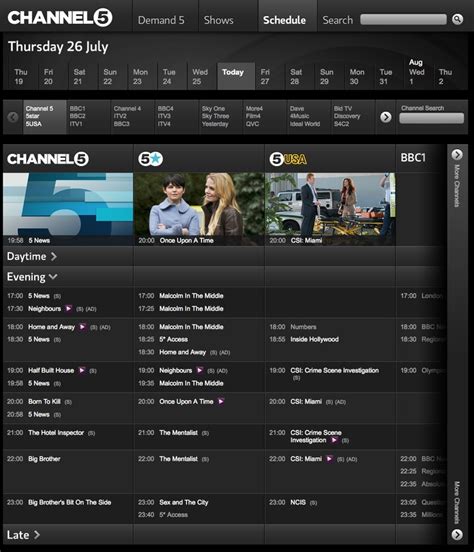 chanel 5 chanel|channel 5 tv schedule tonight.